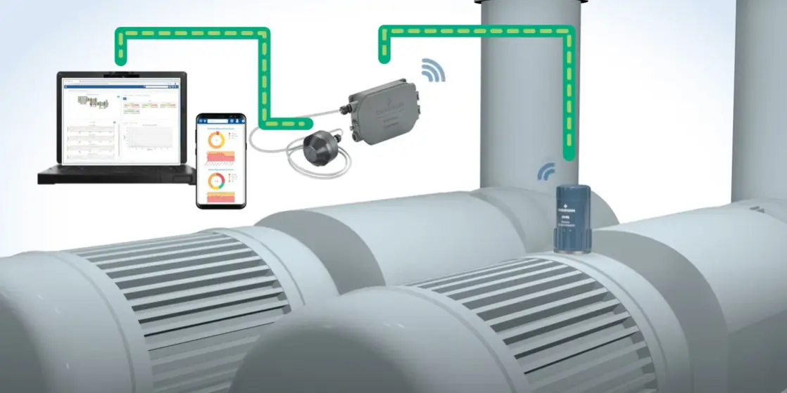 AMS Wireless Vibration Monitor Connection