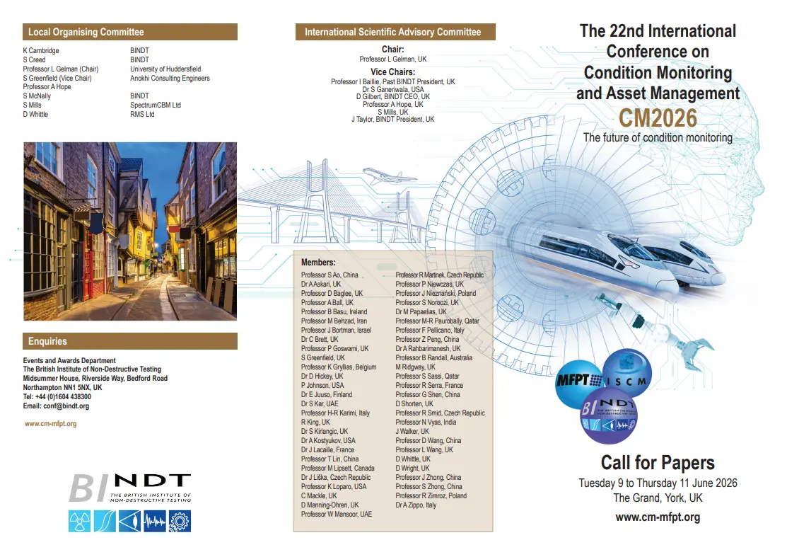 BINDT Call for Papers 2026 Page 1