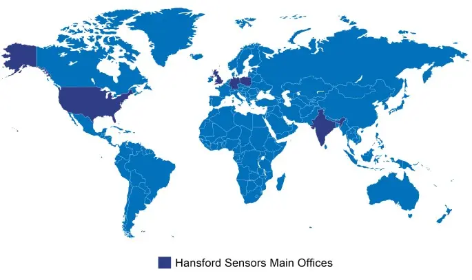 Hansford Sensors Map Offices