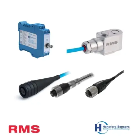 Cảm biến giám sát độ rung, gia tốc kế, mô-đun, cáp và đinh tán gắn kết