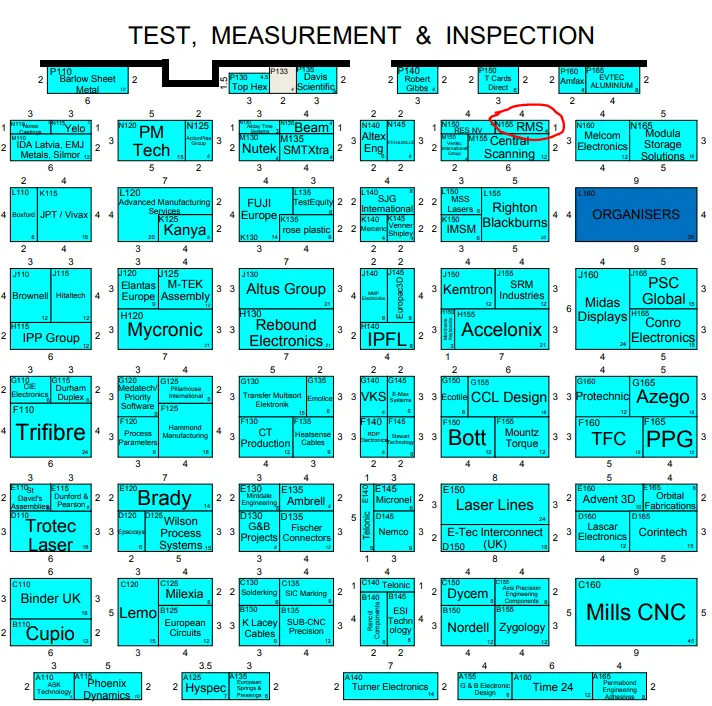 Manufacturing and Electronics Floor Plan Snapshot