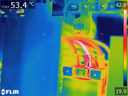 Ảnh nhiệt dây điện rms flir 53C